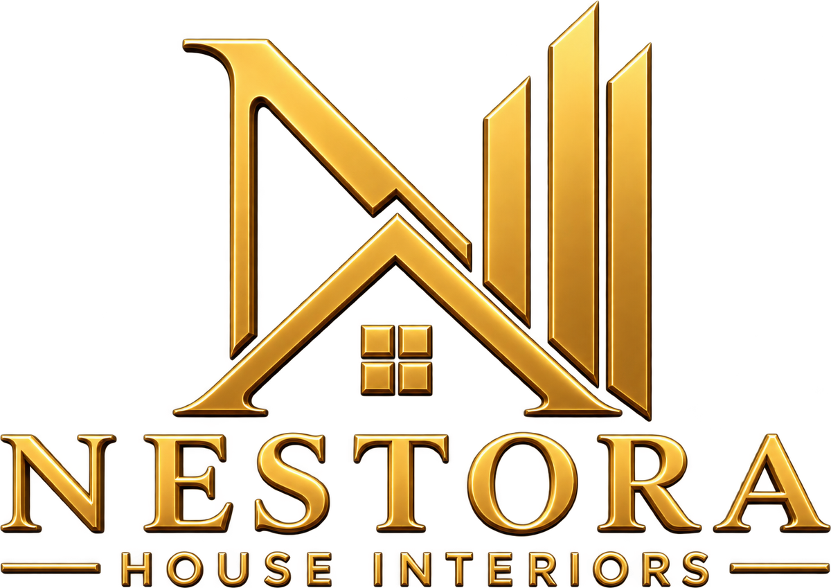 Nestora House Interiors logo, interior designer in Hyderabad